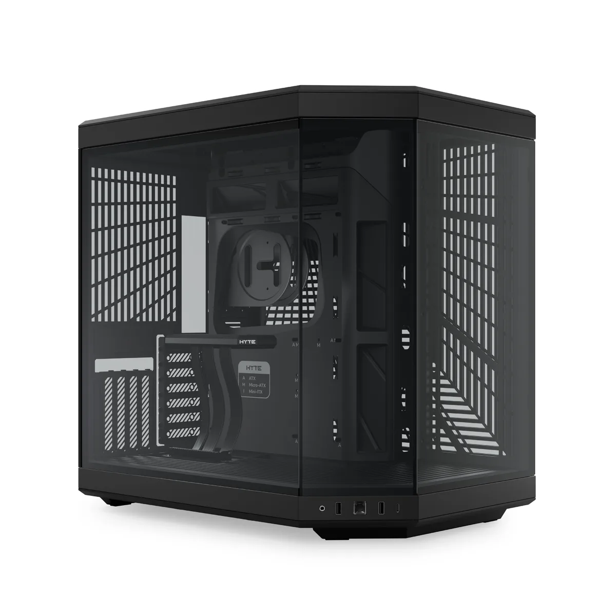 HYTE HYTE CS-HYTE-Y70-B Y70 Dual Chamber ATX Mid-Tower PC Case, Black — produktbilde
