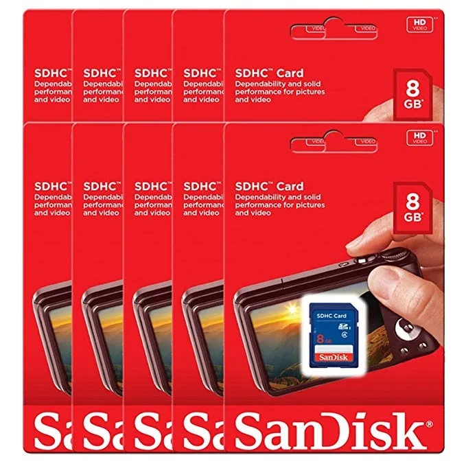 SanDisk SanDisk SDSDB-032G-B35 32GB SDHC Class 4 10-pack with reader — תמונת המוצר