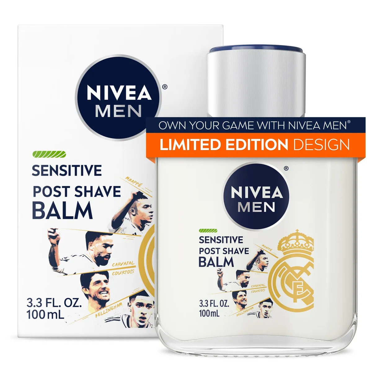  NIVEA MEN Real Madrid Limited Edition Sensitive Post Shave Balm 3.3 fl oz — produktfoto