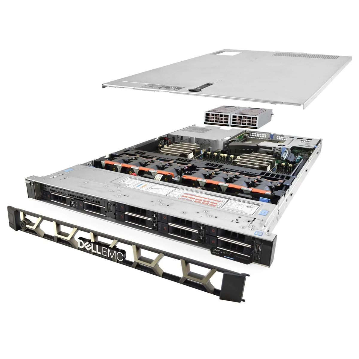 DELL DELL PowerEdge R640 1U rack server 2x Xeon Gold 6148 40-core 192GB DDR4 H730P — product photo