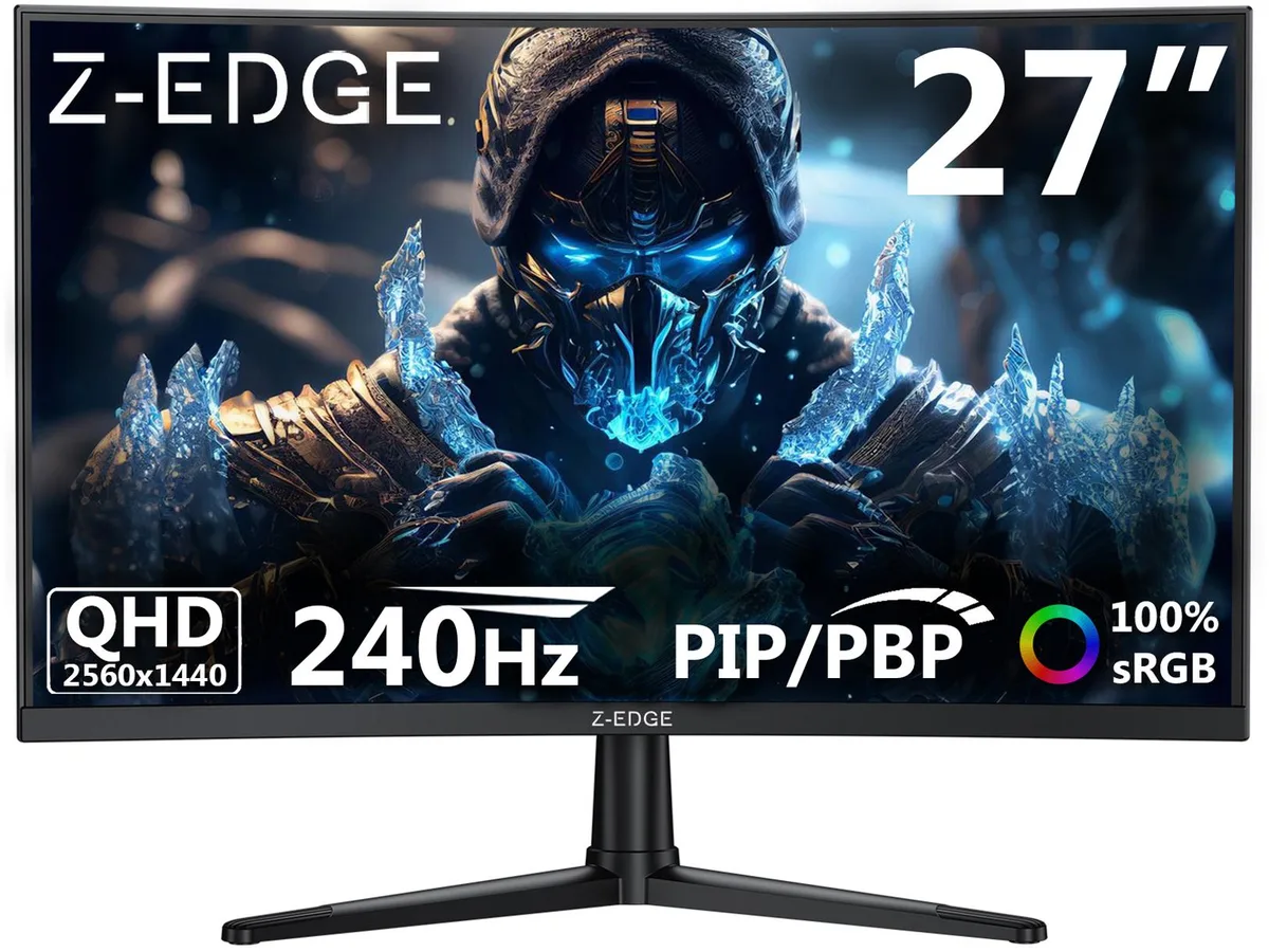 Z-EDGE Z-EDGE UG27PX 27" 2K QHD 240Hz Curved Gaming Monitor — product photo