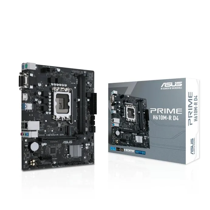 ASUS ASUS PRIME H610M-R D4 Intel H610 LGA 1700 micro-ATX motherboard — product photo