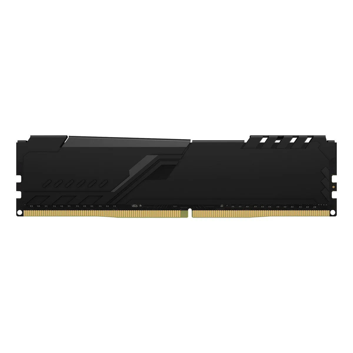 Black Kingston FURY Beast DDR4 DIMM with black heat spreader, 288 pins, no LEDs