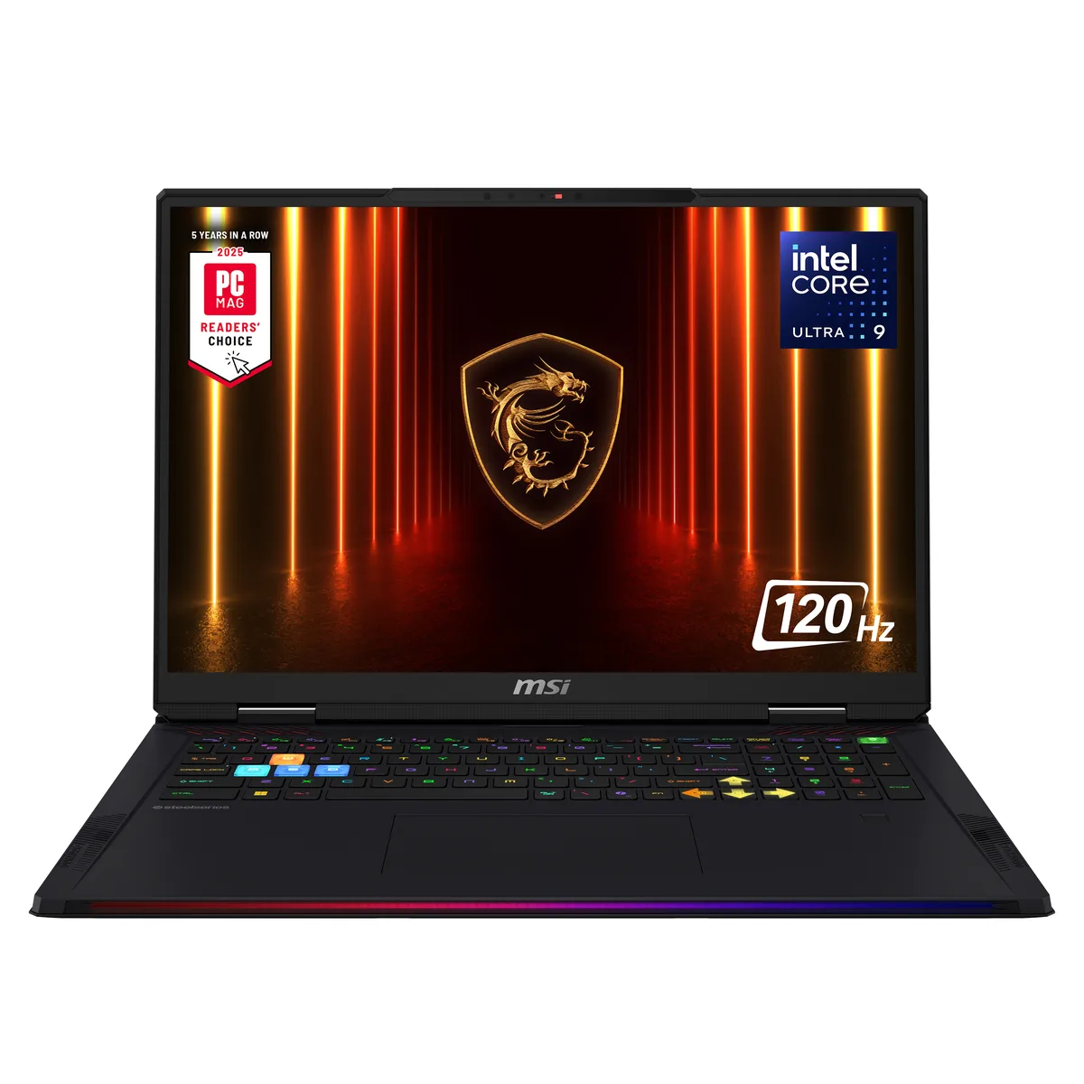 Core Black 18 inch gaming laptop with Mini LED display and RGB lighting