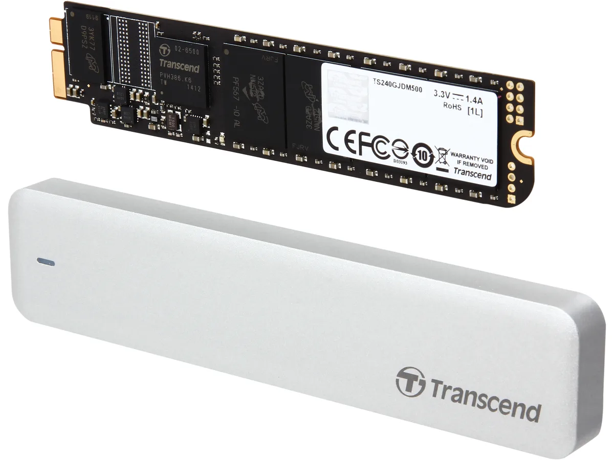 Rectangular silver metal SSD with rounded edges, 130mm long, 28mm wide, 10.8mm thick