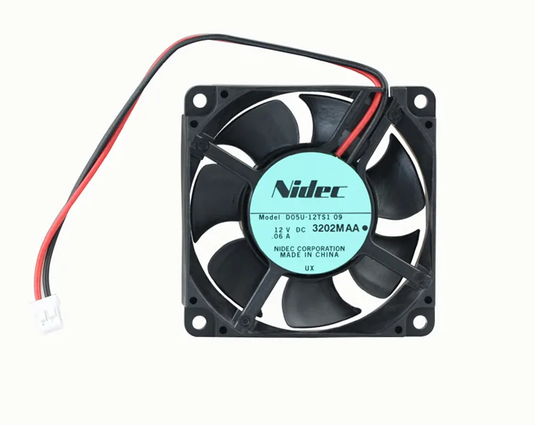 Black 50mm square CPU fan with two wires