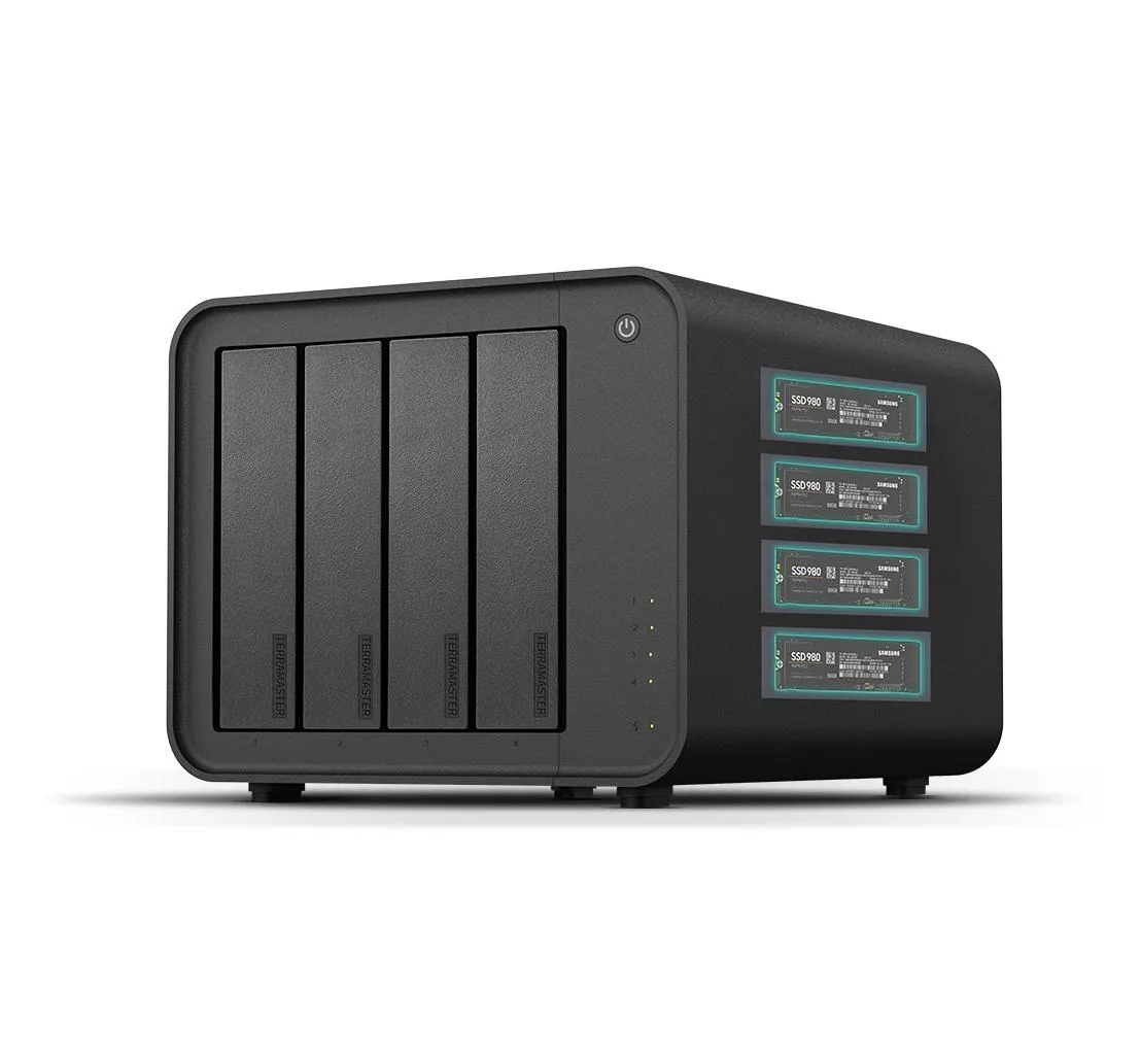 TERRAMASTER TERRAMASTER D8 Hybrid V2 8Bay NVMe drive enclosure USB 3.2 Gen 2 10Gbps — product photo
