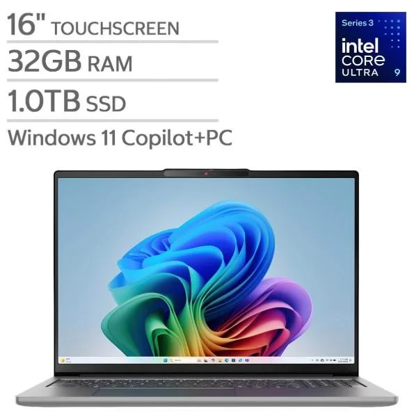 Lenovo Lenovo IdeaPad Pro 5i 16" TouchScreen Laptop Intel Core Ultra 9 386H RTX 5050 32GB 1TB — photo du produit