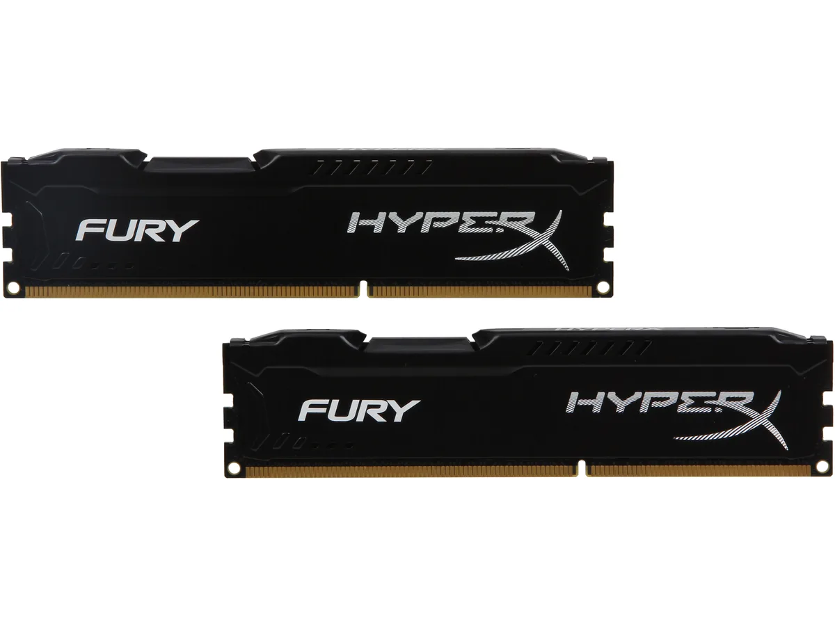 HyperX HyperX FURY HX313C9FBK2/8 8GB (2×4GB) DDR3 1333 CL9 desktop RAM — photo du produit