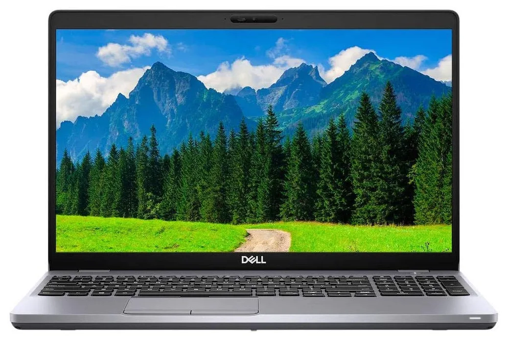 Silver Dell Latitude 5510 laptop, 15.6 inch non-touch FHD screen, Grade A condition
