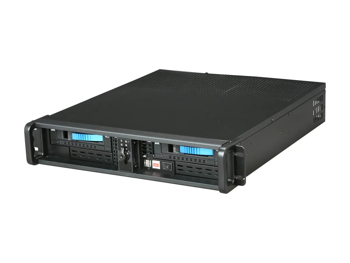 iStarUSA Inc. iStarUSA Inc. D200ND-2T7SA-BL Blue 2U Rackmount Server Chassis 2 Hot-Swap Bays — fotografija proizvoda