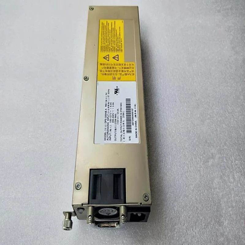 Rectangular silver ATX power supply with cooling fan visible