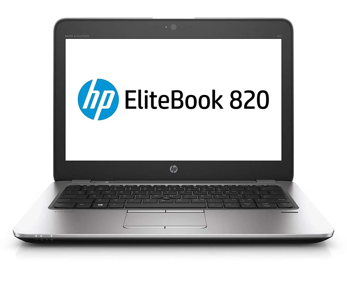 Silver 12.5-inch EliteBook 820 G3 laptop closed on a plain background