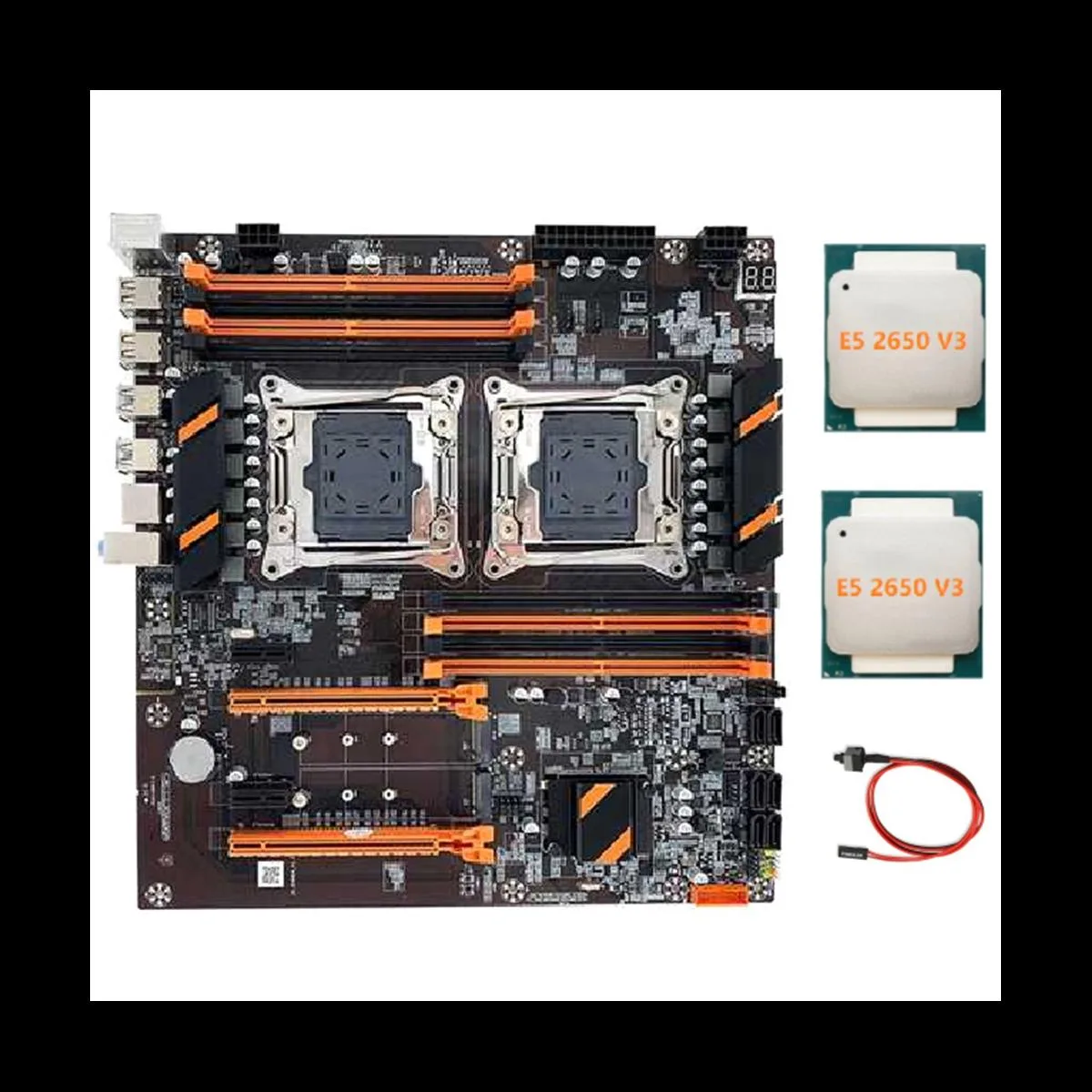 YINGHUA YINGHUA X99 Dual LGA2011 Server Motherboard + 2×E5-2650 V3 — product photo