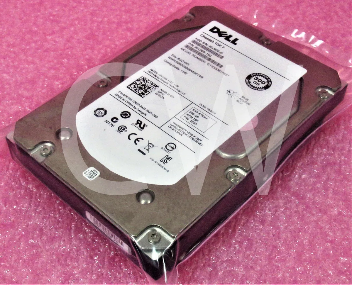 Silver 3.5 inch SAS hard drive bare drive only