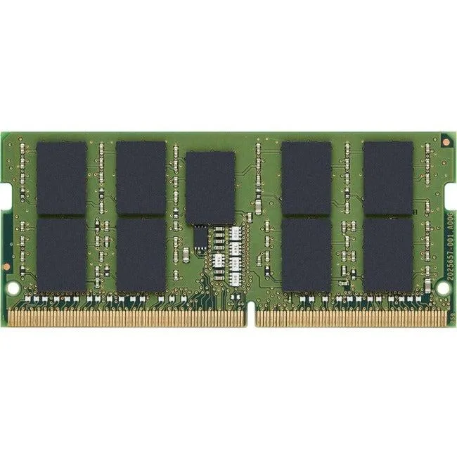 Green 260-pin DDR4 SO-DIMM module with black memory chips no heat spreader