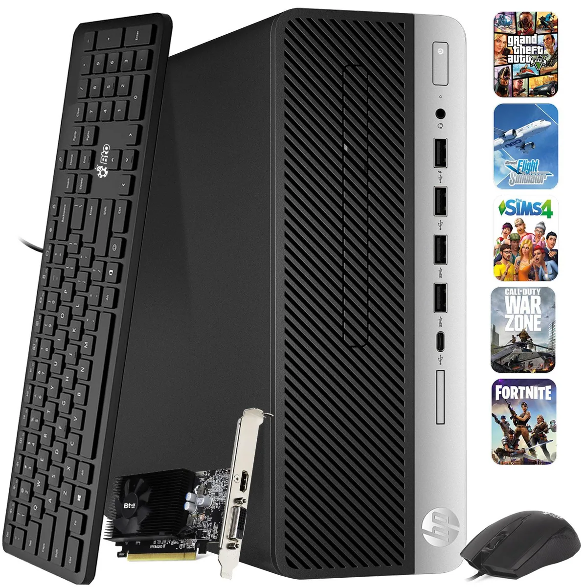 HP HP ProDesk 600 G4 desktop PC i7-9700 16GB DDR4 256GB SSD 1TB HDD RX 550 — fotografie produktu