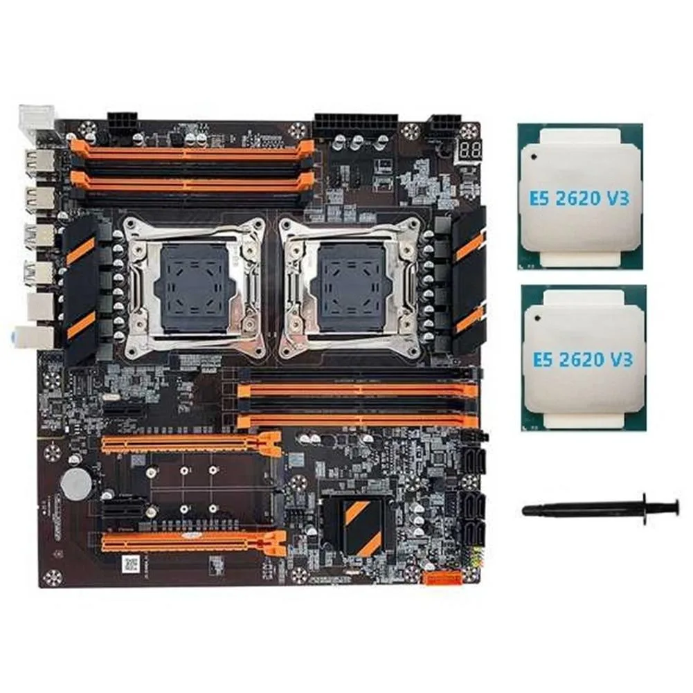 YINGHUA YINGHUA X99 Dual CPU Server Motherboard LGA2011-3 2×E5-2620 V3 — foto do produto
