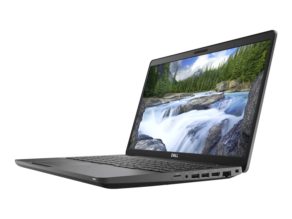 Silver 15.6 inch business laptop with matte display and keyboard