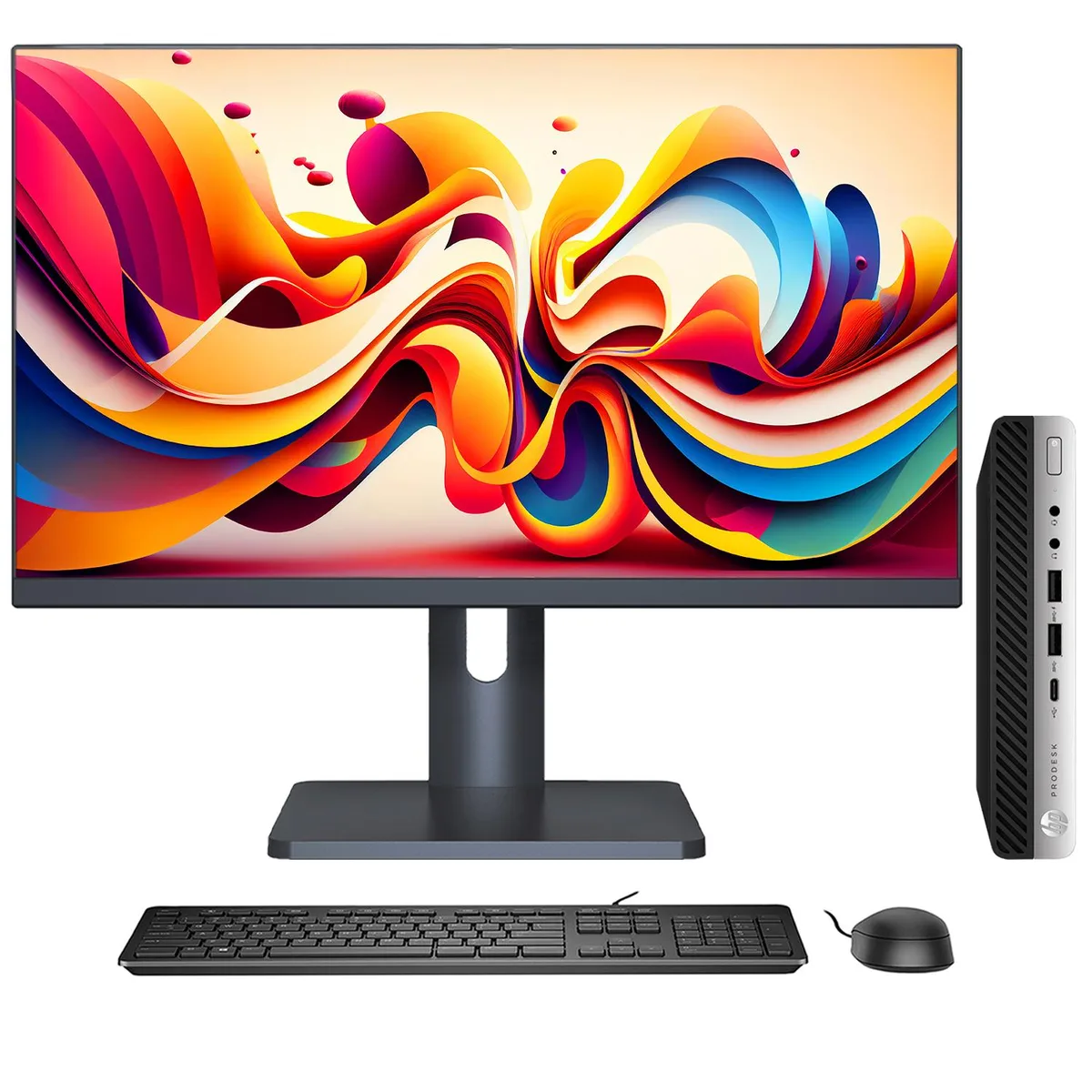 HP HP ProDesk 600 G4 Mini 27" i5-8500T 1TB SSD 16GB DDR4 Win11 Pro — photo du produit