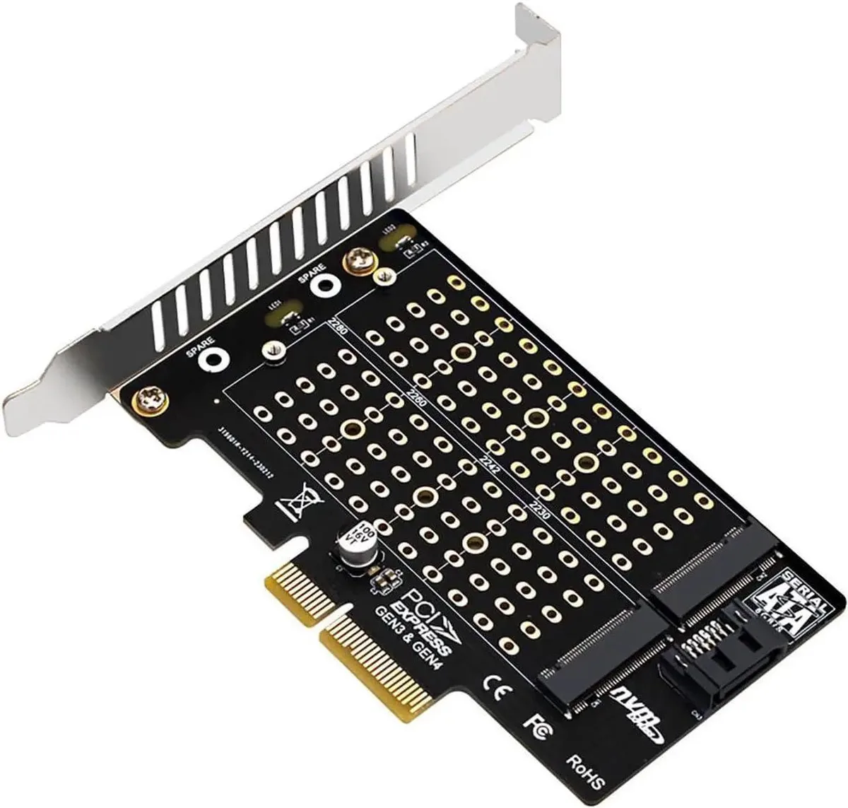 SMUGDESK SMUGDESK PH42 Dual M.2 NVMe SATA PCIe Adapter — zdjęcie produktu
