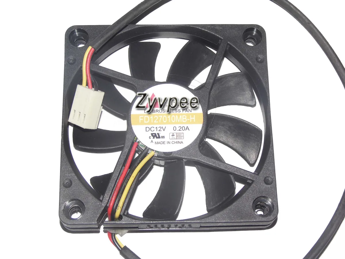 Zyvpee Zyvpee FD127010MB-H 70mm 12V 0.2A 3-pin case fan — 제품 사진