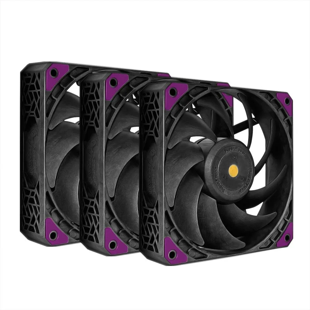 Super Flower Super Flower MEGACOOL 140mm fan 30mm Triple-Pack 12-pole PWM Remote Control SF-PF141-BK_3P — product photo