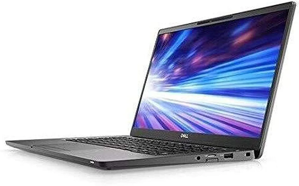 Black Dell Latitude 7400 14 inch touchscreen laptop closed view
