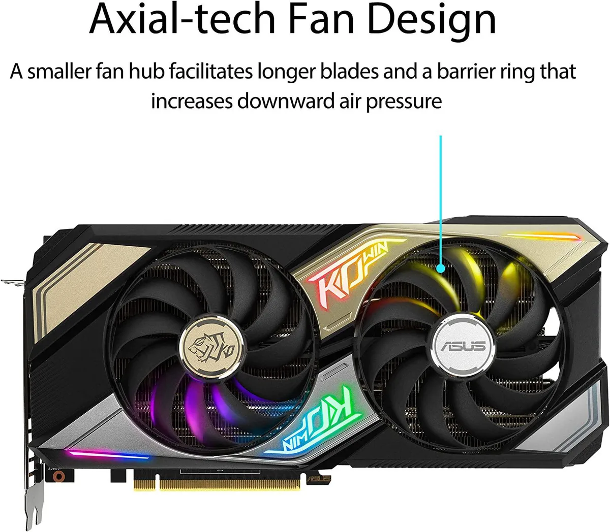 ASUS ASUS GeForce RTX 3070 KO OC 8GB GDDR6 graphics card — 商品写真