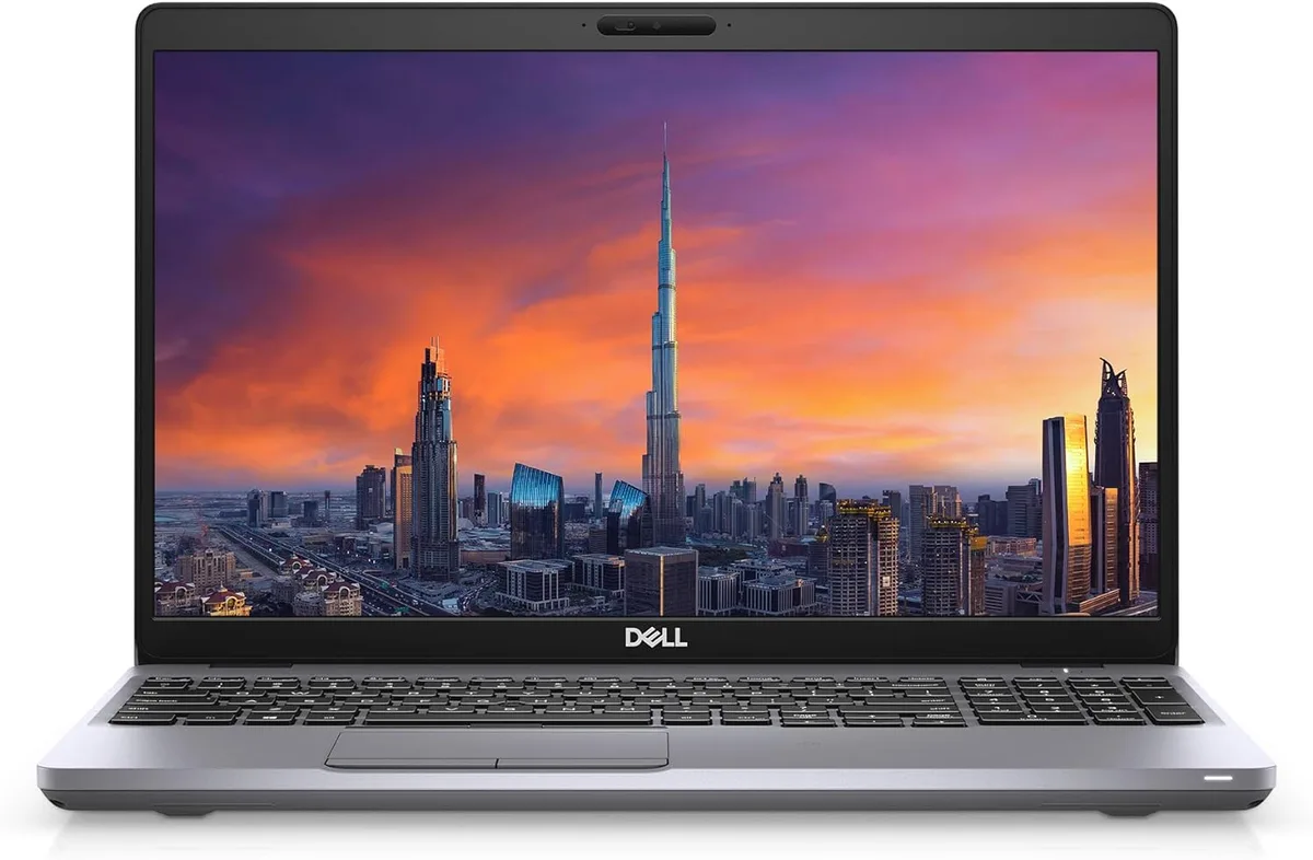 Silver Dell Precision 3551 laptop, 15 inch non-touch screen, Grade A condition