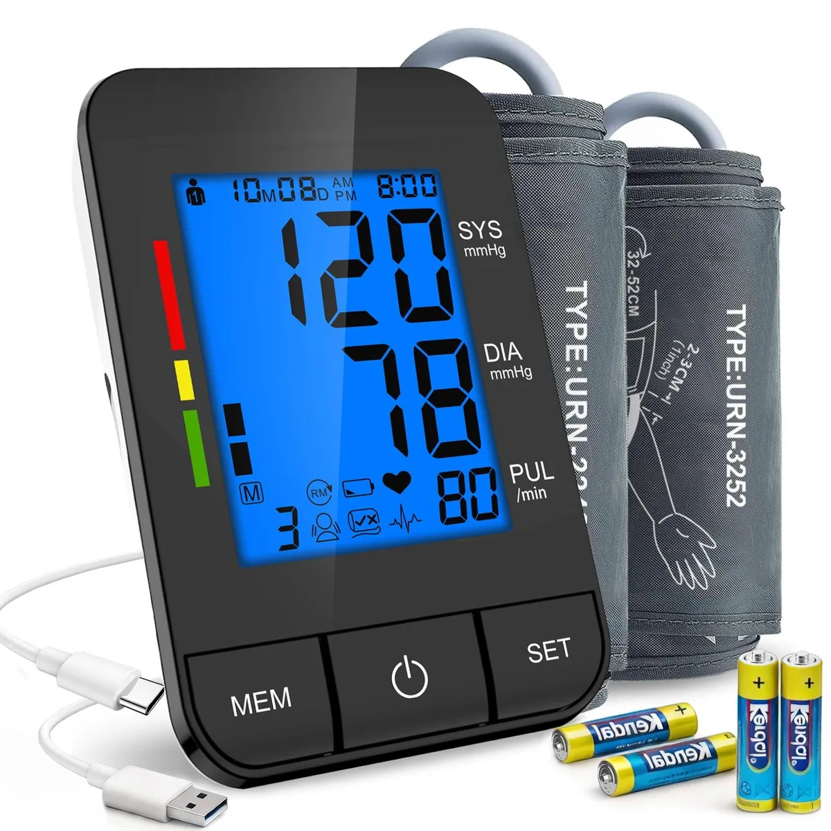  SDUNW U80B Blood Pressure Monitor 9-17 &amp; 13-21 in Cuffs — снимка на продукта