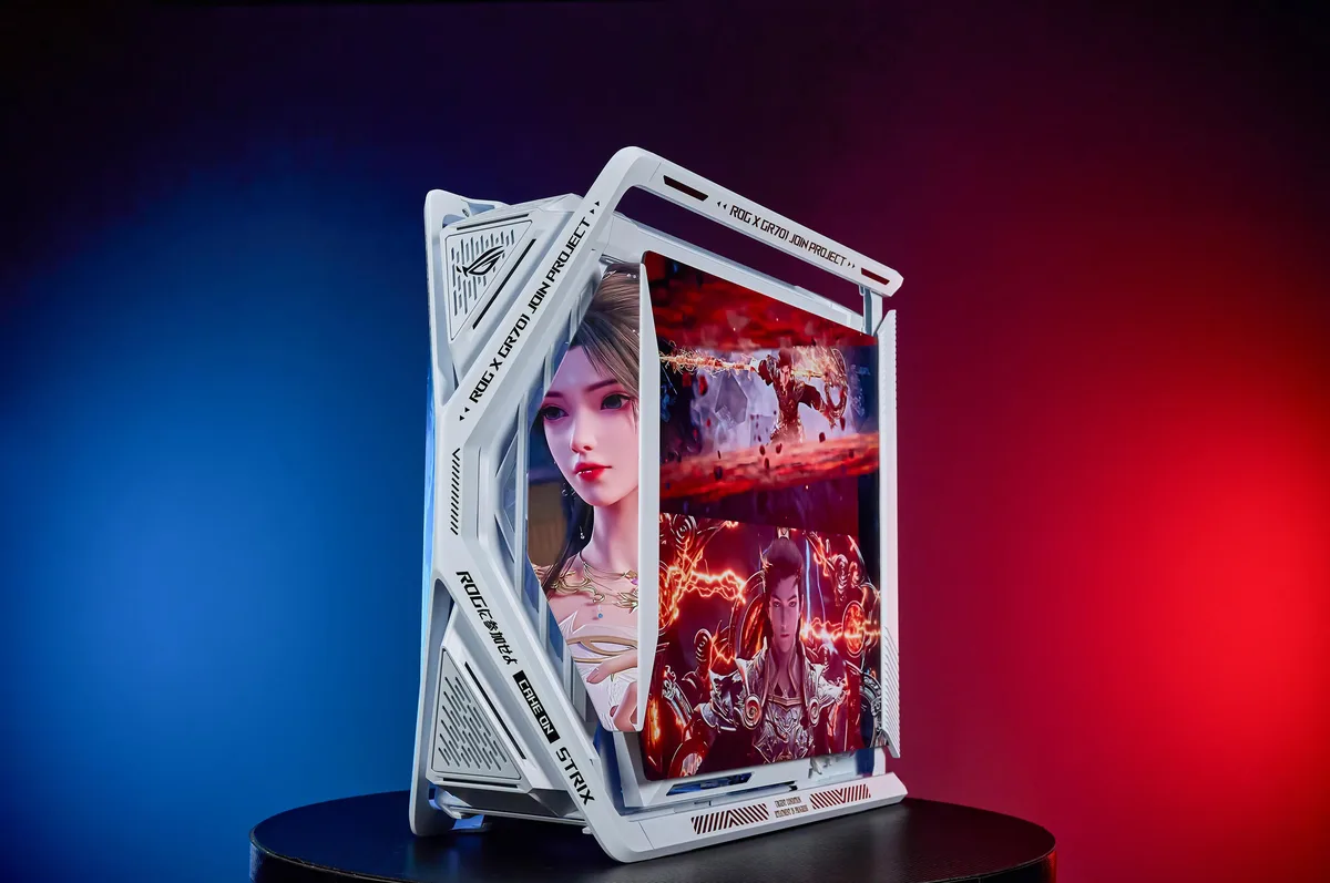 Corn Electronics Corn Electronics GR701 E-ATX Full Tower PC Case 420 mm Radiator Support White — photo du produit
