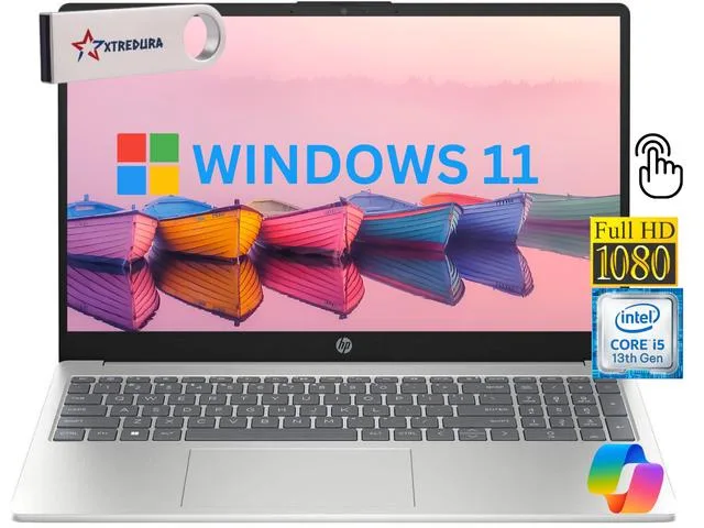HP HP 15-FD 15.6" FHD Touchscreen Laptop i5-1334U 24GB 256GB NVMe — photo du produit