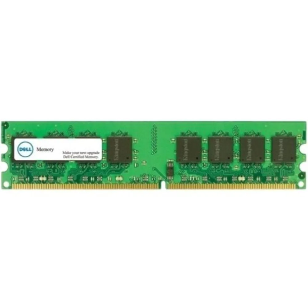 Green circuit board with black memory chips and gold edge connectors
