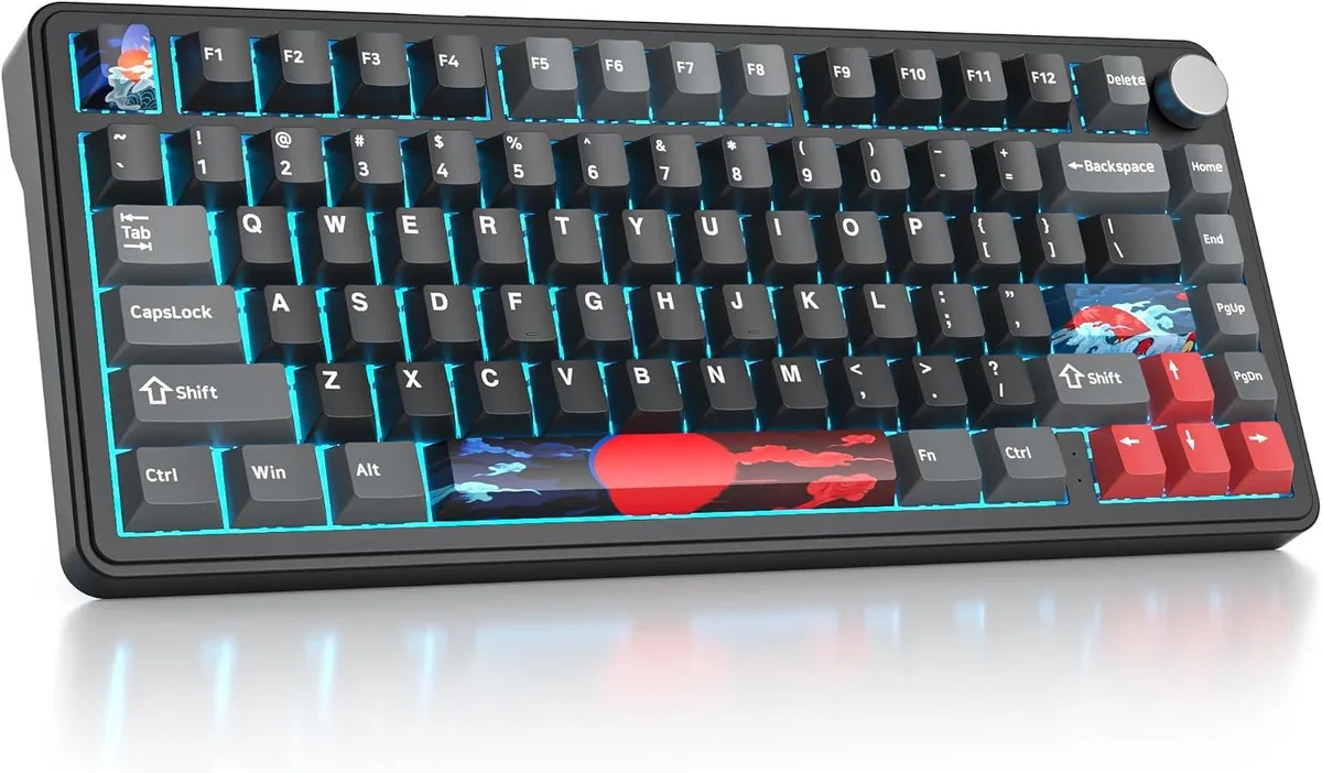 TUKO TUKO M75 75% Gaming Keyboard Shadow Red — produktbild