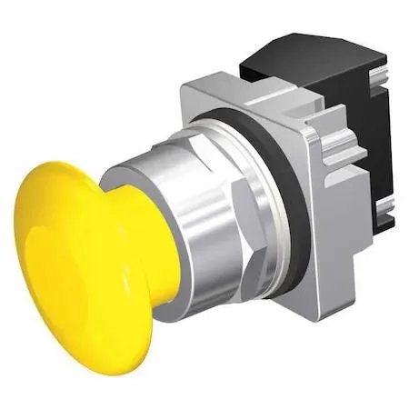 SIEMENS SIEMENS 52PM9W4A Mushroom Head Push Button 30 mm 1NO/1NC Yellow — produktfoto