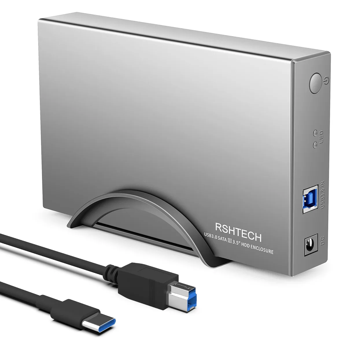 RSHTECH RSHTECH RSH-339C USB 3.0 3.5" SATA Aluminum Drive Enclosure 16TB — ภาพสินค้า