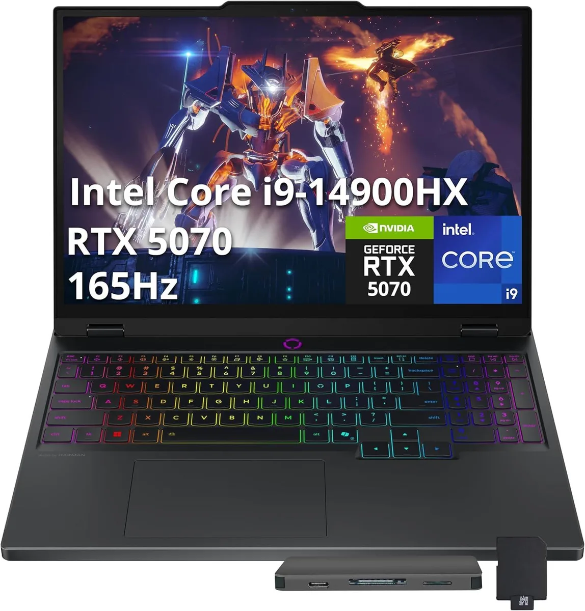 Lenovo Lenovo Legion 5 15.1" WQXGA 165Hz i9-14900HX RTX 5070 32GB 1TB Docking Station Set gaming — product photo