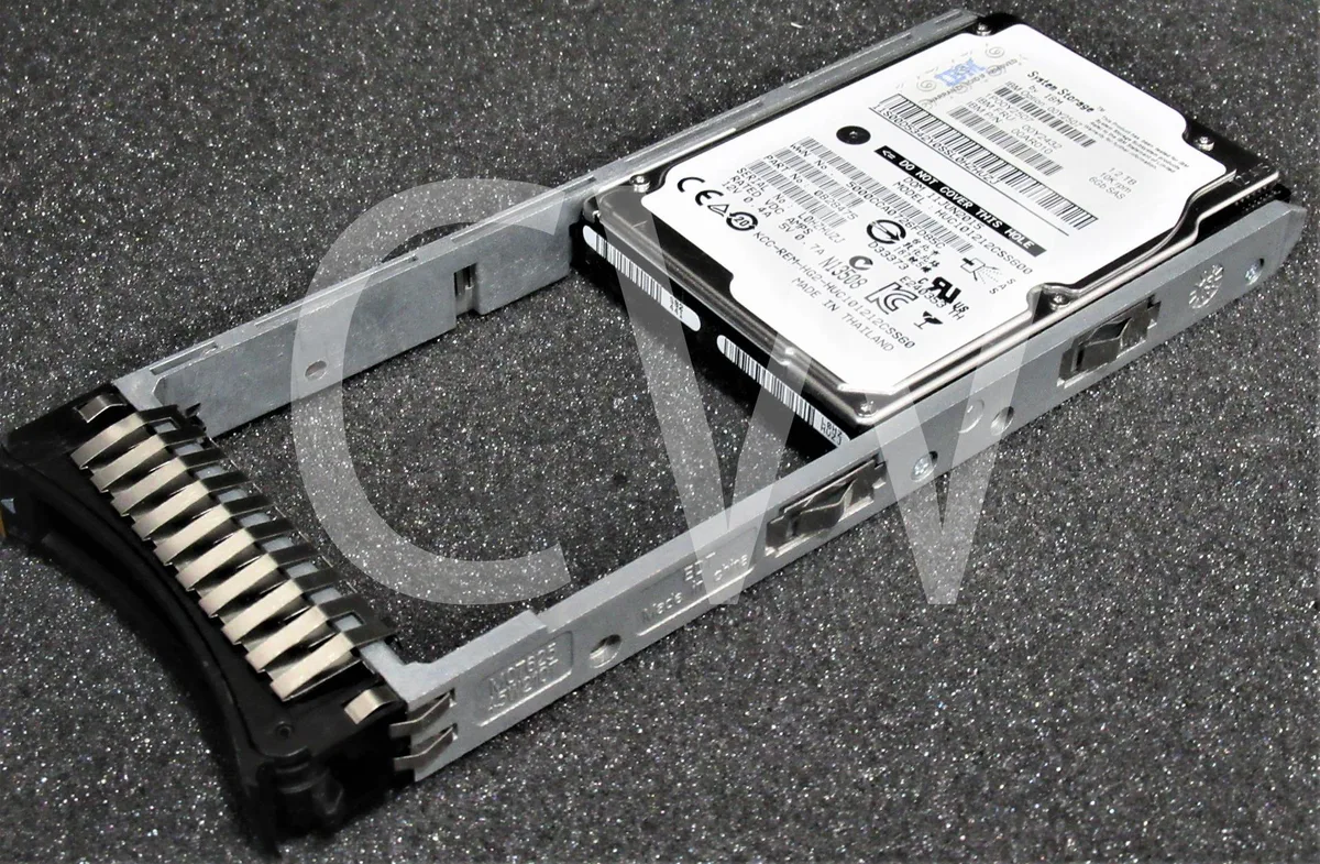 2.5 inch SAS hard drive in server caddy tray
