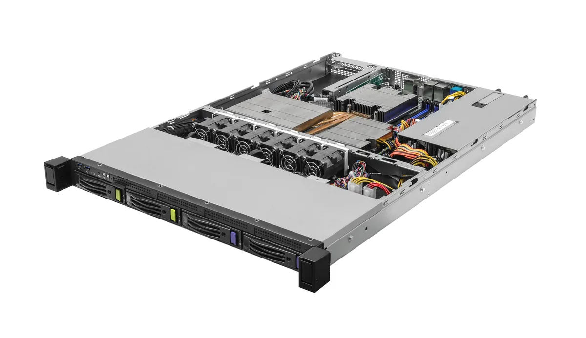 ABS ABS ABS-S/1U4L2E-B650 RPSU#1 rack server EPYC 4545P 16 core 32GB DDR5 5600 ECC — foto del producto