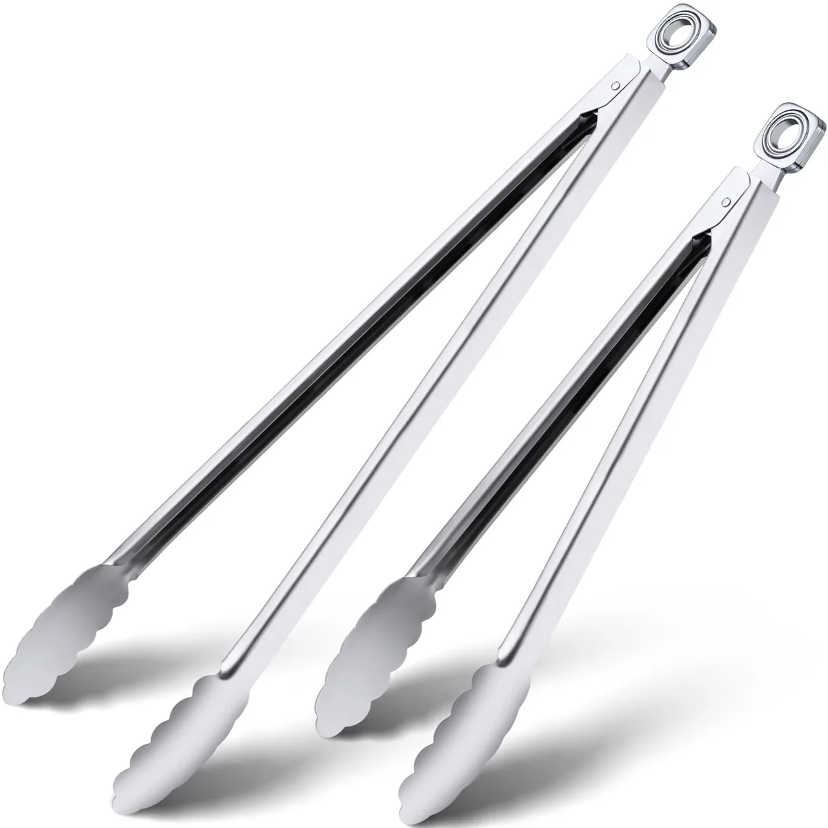  HE-SANQI HEQGJ1217 12" &amp; 17" Stainless Steel Tongs — product photo
