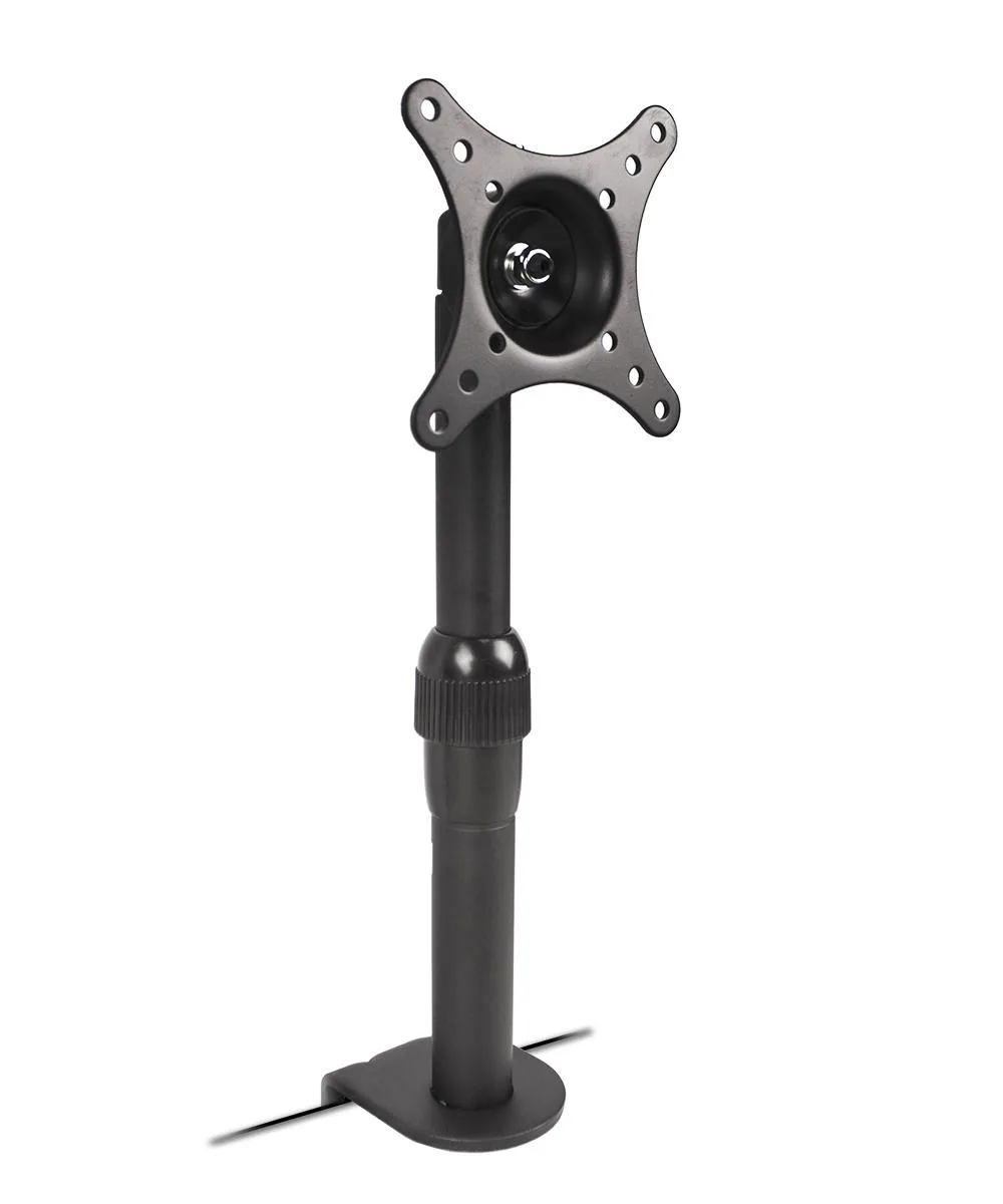 MonMount MonMount LCD500S Single Monitor Mount C-Clamp Black VESA 75/100 24" 20lbs — ürün fotoğrafı