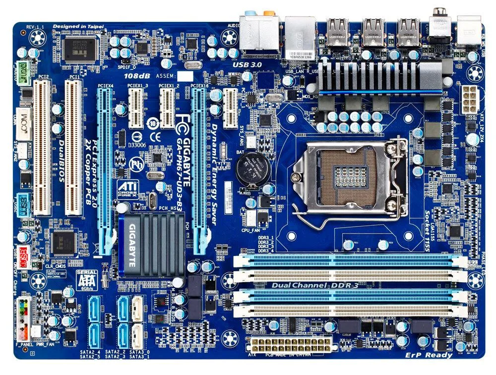 GIGABYTE GIGABYTE GA-PH67-UD3-B3 Intel motherboard — photo du produit