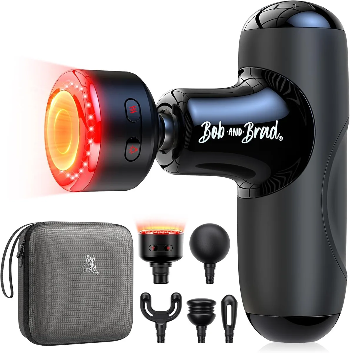 Bob and Brad Bob and Brad QL/MINI.Q2-J Q2 Ultra Massage Gun with Red Light Infrared Heating Head — product photo