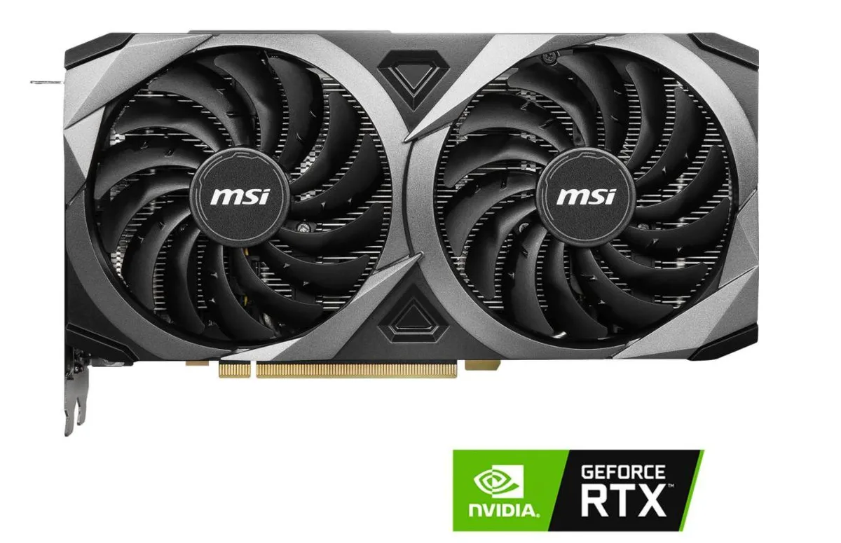 MSI MSI Ventus GeForce RTX 3070 Ventus 2X 8G OC LHR graphics card — product photo