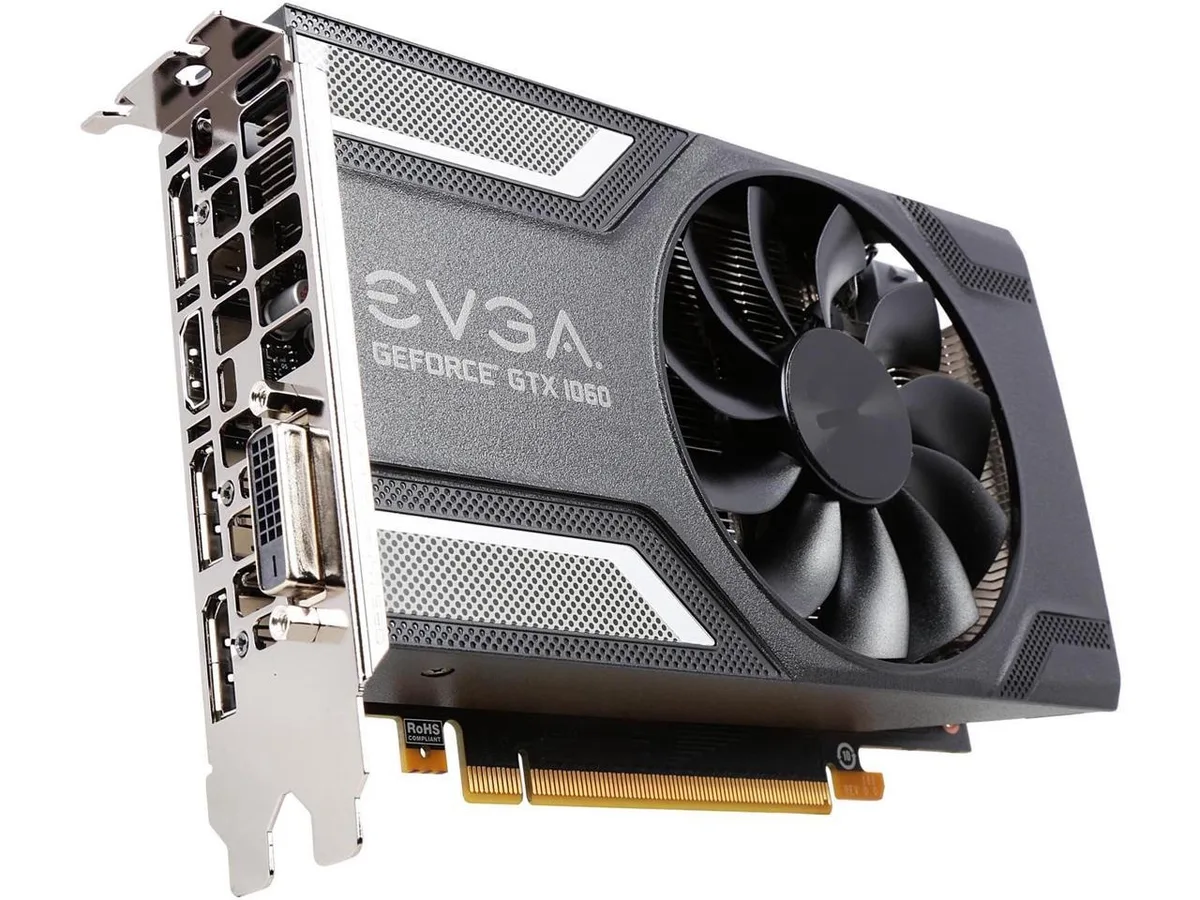 EVGA EVGA GeForce GTX 1060 SC GAMING 6GB graphics card — photo du produit