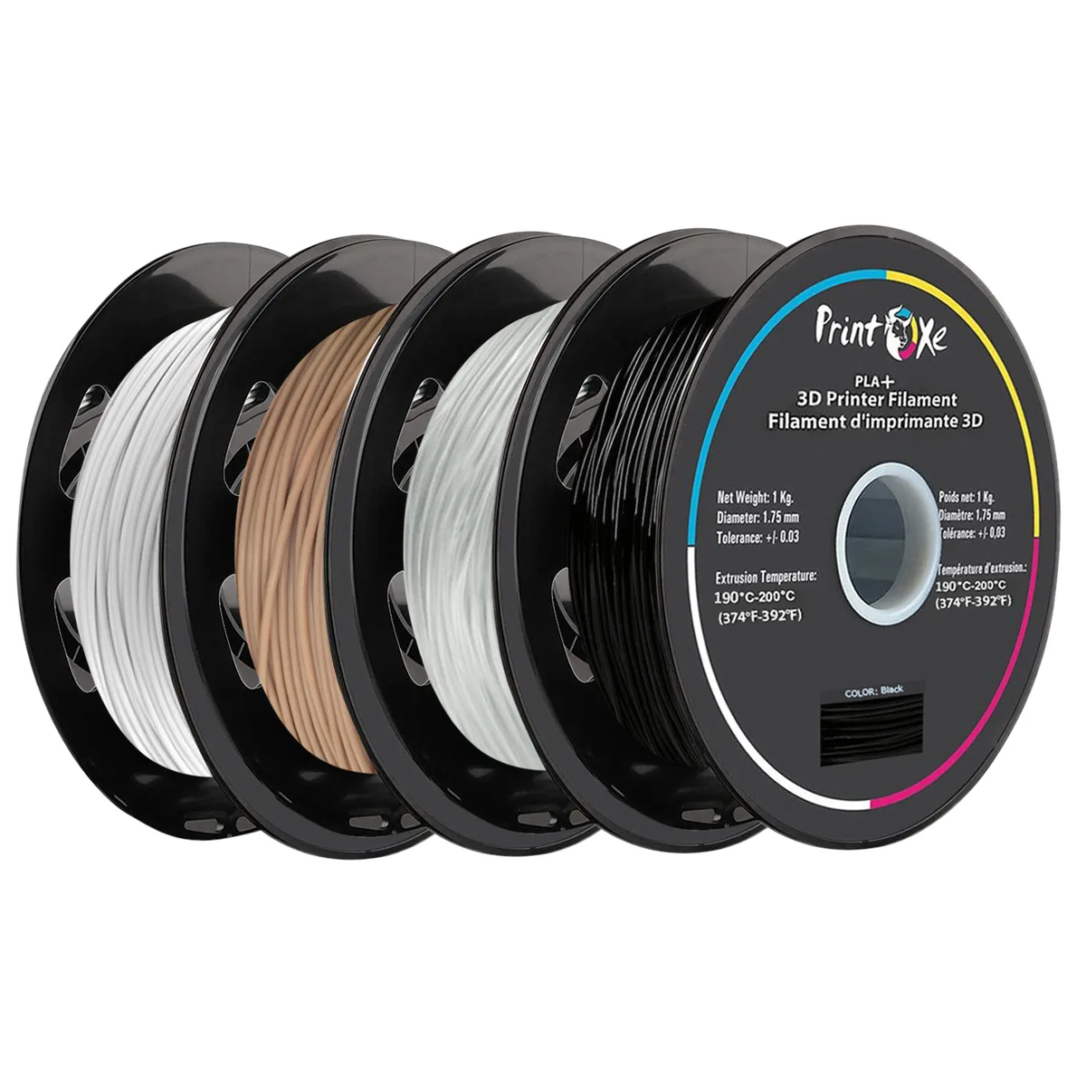 PrintOxe PrintOxe PLA+ Pro PLA 4-Pack 1.75mm 1kg Filament 3D Printers Accessories — product photo