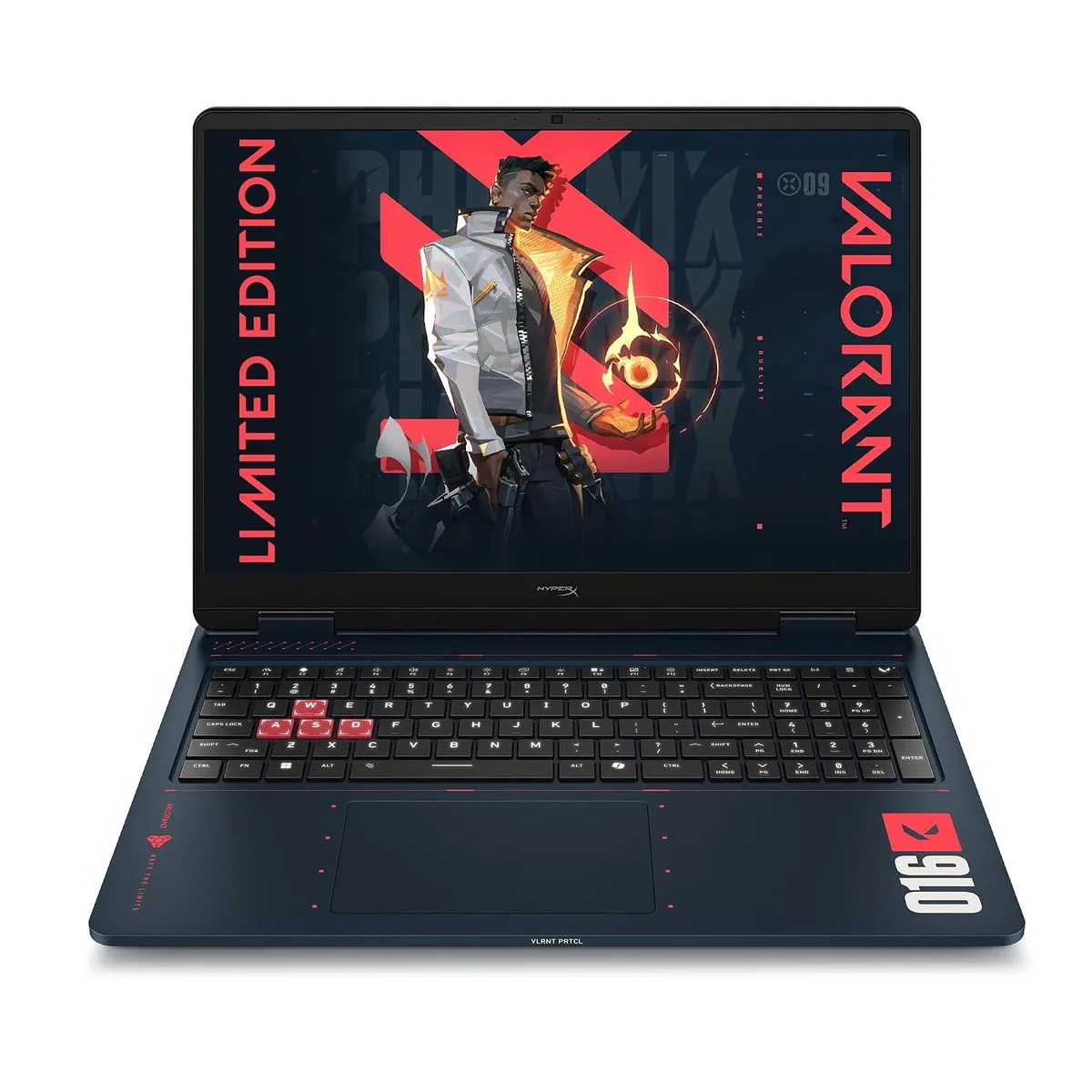 A 16 inch gaming laptop in Riot Blue finish