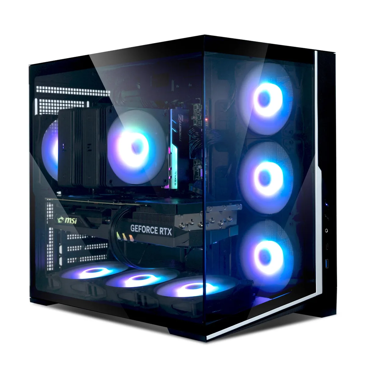 Zalman Zalman D40 ATX Mid-Tower PC Case, 7 ARGB Fans, Black — fotografia produktu