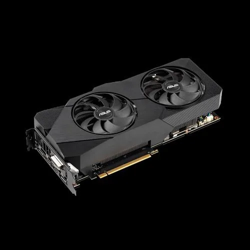 ASUS GeForce RTX 2060 Super DUAL graphics card with dual fans and metallic backplate